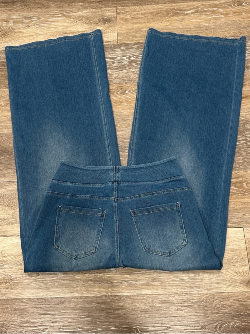 HALARA Blue Wide-Leg High-Rise Jeans - Picture 6 of 10
